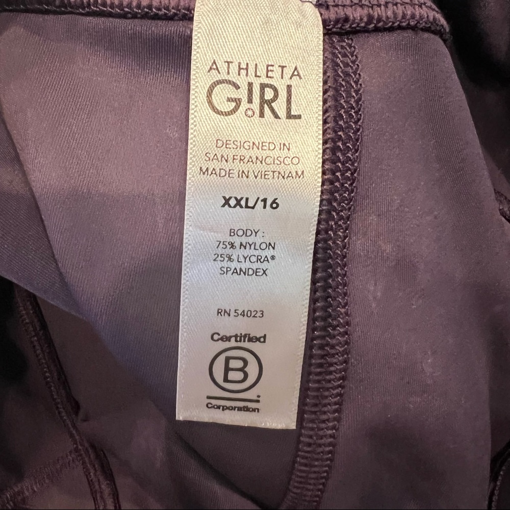 Athleta Girl Snow Dye High Rise Powervita Chit Chat Tight Leggings - Picture 6 of 8